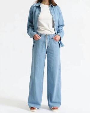 NEW DAZE madison wide leg jean in blue
